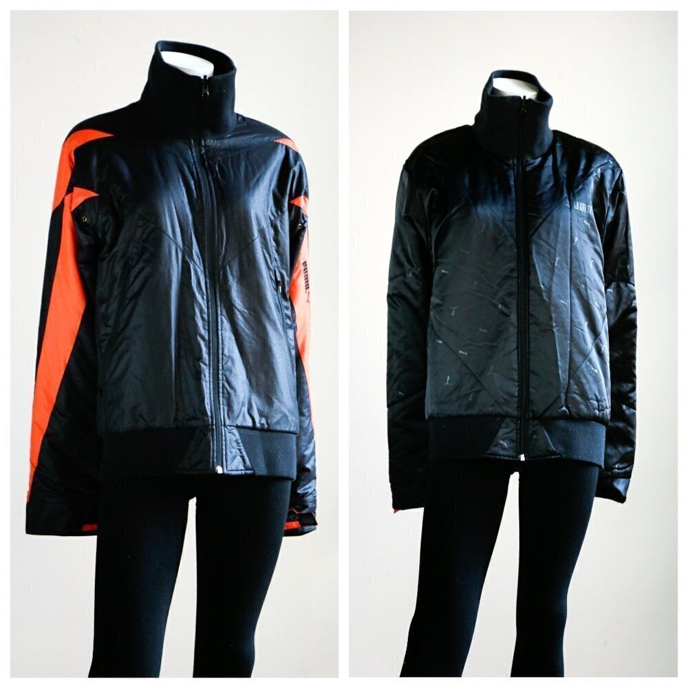 90 Puma Vintage Reversible Neon Orange NylonJacket